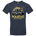 Herren T-Shirt "Marine - Wächter der Meere" Funshirt Armee Bundeswehr Army