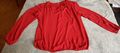 Damen Bluse Oberteil Shirt Top Gr. 38-40 M-L Rot Leicht elegant flisende materil