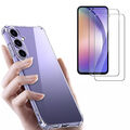 Hülle + Schutzglas 3in1 für Samsung Galaxy A14 A15 A24 A25 A34 A35 A54 A55 Case