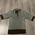 Shirt Zara Damen grün/ braun Gr L