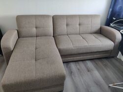 couch mit schlaffunktion und bettkasten NUR ABHOLUNG