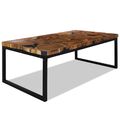 Couchtisch Teak Harz 110 x 60 x 40 cm