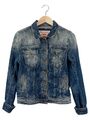 FREEMAN T. PORTER Damen Jeansjacke Blau Größe M Top Zustand