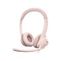 LOGITECH H390 STEREO USB-A HEADSET 981-001281 Kabel rosa On-Ear (5099206107298)