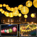 5-7m Party Solar Lichterkette 20-50er LEDs Lampions Außen Innen Lampion Girlande