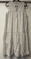 Boho Kleid Italy Spitzenkleid Maxikleid Onesize 36 38 40 42 44 beige Lochspitze