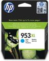 HP 953XL (F6U16AE) Original Druckerpatrone Blau mit hoher Reichweite für HP Offi