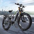 Elektrofahrrad 25km/h E Mountainbike 26 Zoll eBike 48V 20AH Akku Trekking eBike