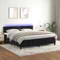 Boxspringbett Matratze LED Bett Bettgestell Polsterbett Lattenrost Samt vidaXL