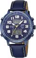 ETT Eco Tech Time Funk Solar Herrenuhr Chronograph Armbanduhr 48 mm blau