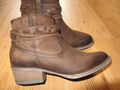 CIRCLE G Stiefeletten 38 Leder Echtleder braun Reissv.