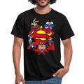 Superman Logo Bugs Bunny Looney Tunes Mash Up Männer T-Shirt