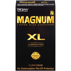 Trojan Magnum Xl Gleitkondome, 12 Stück