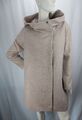 Only Damen Jacke Mantel Meliert Kapuze Gr. L Beige