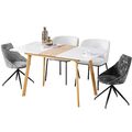 Esstisch ausziehbar Tisch 110-140x75cm Esszimmertisch Küchentisch für 4-6 Person