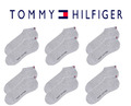 Tommy Hilfiger Herren Sneakersocken (Sneaker) Knöchelsocken  6er Pack grau