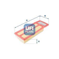 Luftfilter UFI 30.477.00 Filtereinsatz für PEUGEOT ALFA OPEL LANCIA FIAT COMBO