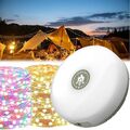 Camping Lichterkette Aufrollbar, Wasserdichte Tragbare LED Lichterkette USB DHL