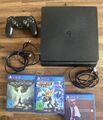 Sony PlayStation 4 Slim 500GB Spielkonsole - Schwarz (CUH-2216A) Mit Controller