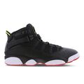 Herren Nike Air Jordan 6 Ringe schwarz Basketball Turnschuhe weiß gewaschen 322992 063