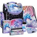 Einhorn Unicorn Pferd Schulranzen Tornister Ranzen Rucksack Set