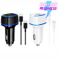 für Samsung Galaxy S24 S23 S22 S21 S20 Kfz Adapter Autoladegerät Usb C Ladekabel