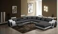 Leder Sofa Mit USB Couch XXL Wohnlandschaft Ledercouch Big Sofas Ecksofa