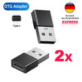 2x USB A auf USB C Adapter OTG USB-Stick ~ Samsung Xiaomi MacBook Buchse