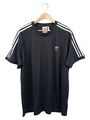 ADIDAS Originals T-Shirt Schwarz Herren XL Sport Freizeit Top