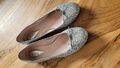 Bloch Ballerina, Halbschuh, Gr. 40, silber, Glitzer, gebraucht