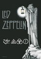 LED ZEPPELIN AUFKLEBER STICKER # 8 STAIRWAY TO HEAVEN 7x5cm