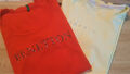 Esprit Benetton Damen T-Shirts 2 Stück Set 100% Baumwolle Rot Gelb Gr. 34-36 S