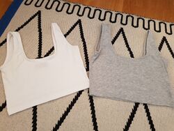 EVEN&ODD 2x CropTops bauchfrei 34/36/XS clean shirts hippie boho blog hm zar 7