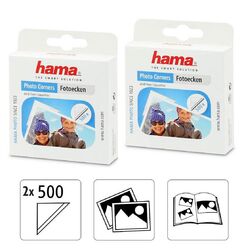 1000 HAMA Fotoecken Photo Corners Fotokleber 2x 500 selbstklebend 10mm