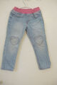 Süße Mädchen Jeans ~Denim Slim fit Gr.  98~hellblau mit rosa Bund