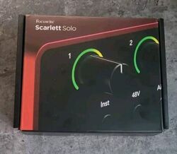 Focusrite Scarlett Solo 4th Gen. Audio Interface NEU, Rechnung, OVP