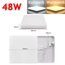 LED Deckenlampe Panel Deckenleuchte Wohn Schlafzimmer Küche Bad Flur Lampe IP44