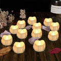 24x Led Teelichter FLAMELESS inkl. Batterien elektrische LED Teelicht Kerzen DE