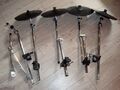 4 X Roland CY 6 Becken mit Beckenhalterung und Rackhalter Kompl.