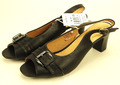 schwarze Sandalen Pumps Gr. 41 Lisanne Comfort Absatz 6,5 cm echt Leder NEU T079