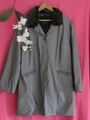 Damen Winterjacke mit abnehmbaren Webpelzkragen von Morena grau Gr 48