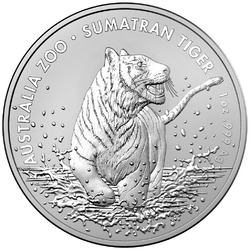 Silbermünze Sumatra-Tiger Australia Zoo (1.) 2020 - Australien - 1 Oz STAuflage: Weltweit nur 25.000 Exemplare !