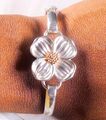 LeStage 14K Gelbgold & 925 Sterling Silber Hartriegel Blume Cape Dorsch Armband