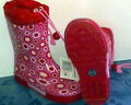 Stiefel Gummi Gummistiefel Regenstiefel Gr 33 34 Rosa Weiss