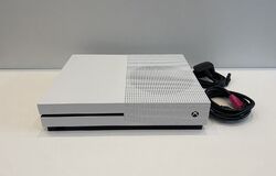 Weiß Microsoft Xbox One S 500GB 1681 nur Konsole und Kabel - Sehr guter Zustand