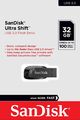 SanDisk Ultra Shift USB 3.0 Flash Drive 32 GB Stick Speicher 100 MB/s NEU