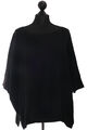 absolut cashmere Olympe Damen Pullover M schwarz Kurzarm Oversized Kaschmir NEU