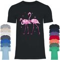 Royal Shirt rs146 Herren T-Shirt Flamingos Sommer Sonne pink rosa Vogel Cocktail