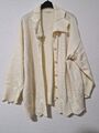 Strickjacke Damen Strick creme langarm Gr. 50