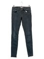 ONLY Damen Jeans Gr. 27 Skinny Fit Grau Röhrenjeans